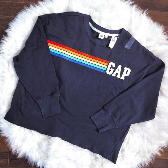 gap rainbow sweatshirt